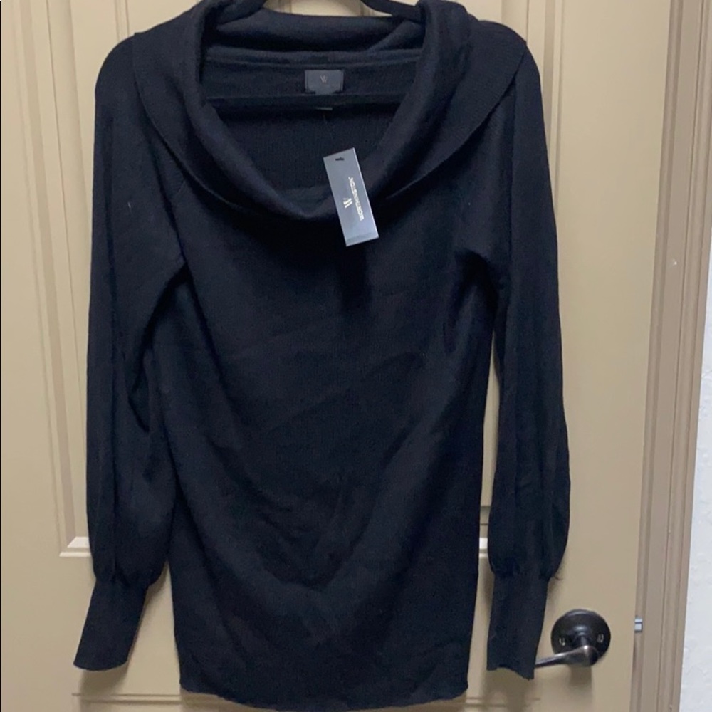 Black Coke Neck Sweater, XL